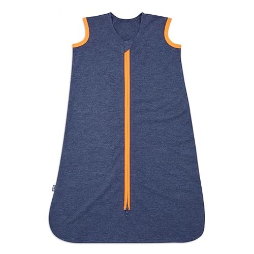 HALO Sleepsack Ideal Temp, Baby Wearable Blanket, TOG 1.0, Navy/Orange, Small