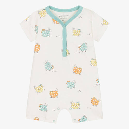 Kissy Love - Ivory Cotton Dotty Chicks Baby Shortie | Childrensalon. 6-9 mo