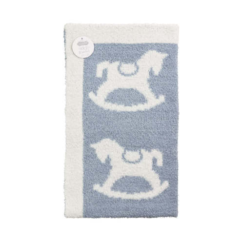 Mud Pie Rocking Horse Chenille Blanket- Blue – VACE
