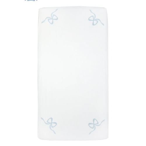 Baby Lucy Cotton Fitted Crib Sheet With Hand-Appliquéd Bows – The Well Appointed House