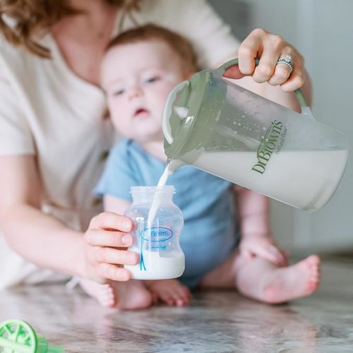 Dr. Brown's Baby Formula Mixing Pitcher, 32oz - Olive