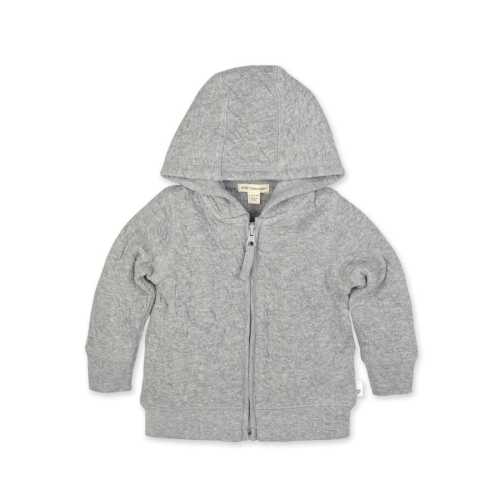Heather Gray 0-3 months | Organic Baby Matelassé Jacket | Burt's Bees Baby