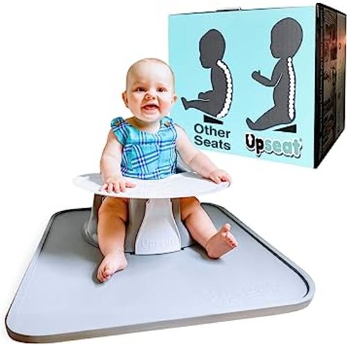 Upseat Splat Mat for Under Floor Seat: Easy-to-Clean, Waterproof, and Protects Floors During Mealtime