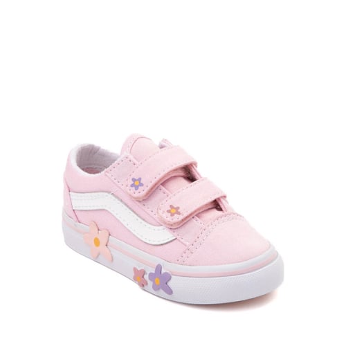Vans Old Skool V Skate Shoe - Baby / Toddler - Pink / Floral | Journeys