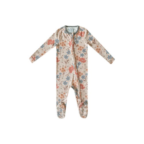 Zip-Up Footie Pajamas, 3-6M