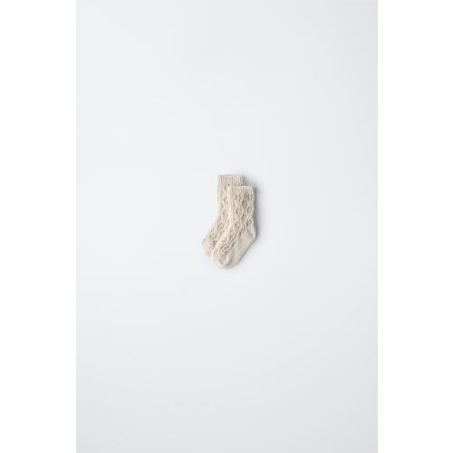 SILK COTTON SOCKS - Ecru | ZARA United States