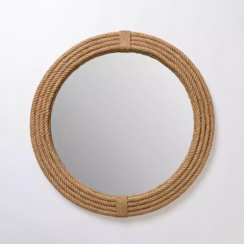 Round Woven Jute Wall Mirror | Kirklands Home