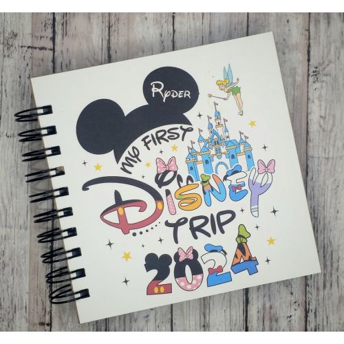 New! 2024 Disney Autograph Book My First Trip Boys Book Scrapbook personalized Photo Book 80 pages