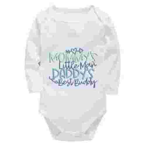 Mommy's Little Man Daddy's Best Buddy Baby Going Home Outfit Long Sleeve Summer Romper Baby Girl White Baby Girls' Bodysuits