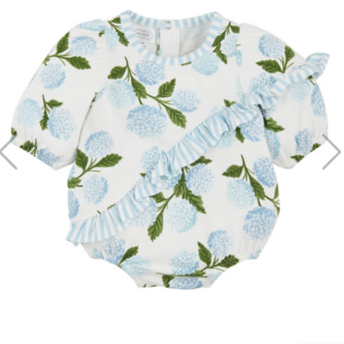 Hydrangea Baby Romper
