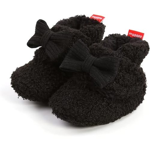 Ohwawadi Infant Baby Slippers Girls Boys Booties Warm Baby Socks Shoes Newborn Crib Shoes Baby Footwear Prewalkers