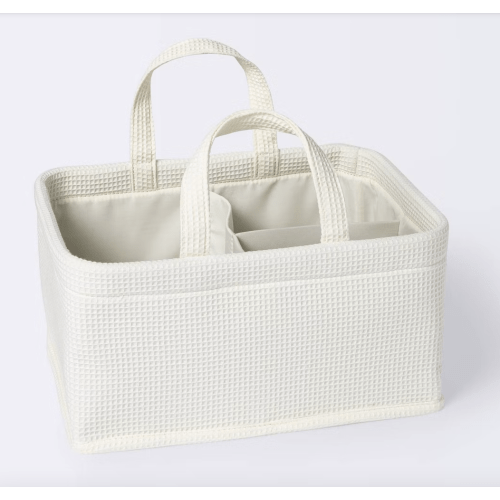 Waffle Weave Rectangular Diaper Caddy with Handles - Cloud Island™