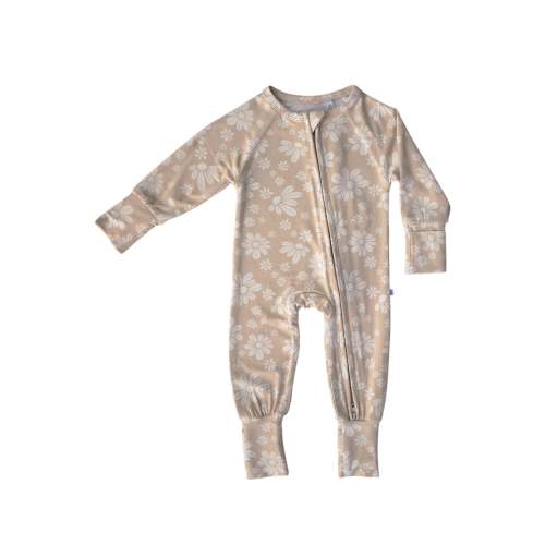 Retro Floral | Bamboo Zip Romper – Brixton.Phoenix
