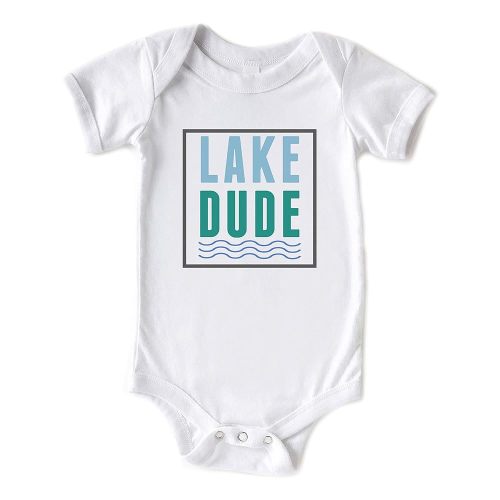 Lake Dude Baby Boy Summer Bodysuit