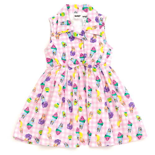 Bluey Bingo Gingham Dress Toddler to Big Kid