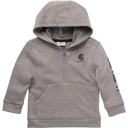 Carhartt Boys' Knit Long Sleeve Hood Zipneck Sweatshirt
