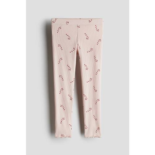 PRINTED JERSEY LEGGINGS, Light pink/Candy Canes - size 2T (1.5-2Y)