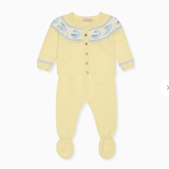 Newborn Take home | Lemon Kayra Cotton Baby Knitted Set | La Coqueta US – La Coqueta Kids