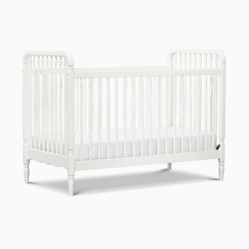 Namesake Liberty 3-in-1 Convertible Spindle Crib with Toddler Bed Conversion Kit - Warm White