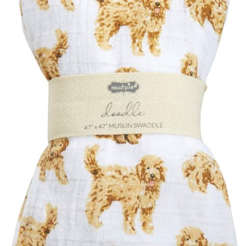 Doodle Swaddle Blanket | Mud Pie