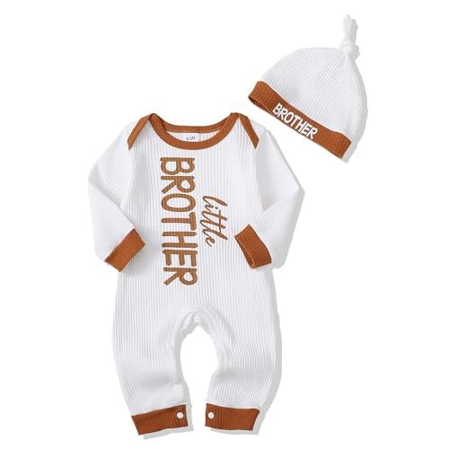 NZRVAWS Newborn Baby Boy Clothes Infant Coming Home Outfits Baby Boy Romper Preemie Jumpsuit Bodysuit Hat 0-18 Months