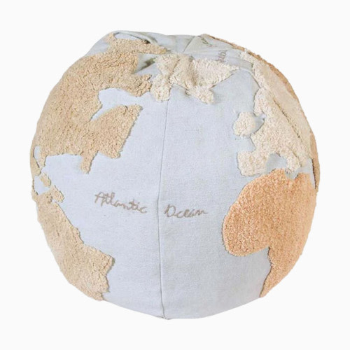 Lorena Canals World Map Pouf