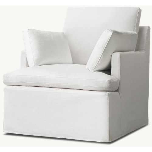 Cloud Slipcovered Track Arm Swivel Glider | RH Baby & Child