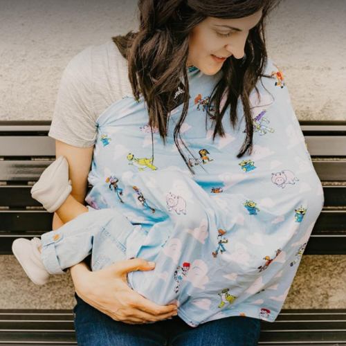 Milk Snob Original Disney 5-in-1 Cover - Nursing Cover for Breastfeeding - Baby Car Seat Cover, Carseat Canopy & Stroller - Essential All-in-One Cover - Gift for Mom, Baby (Toy Story)