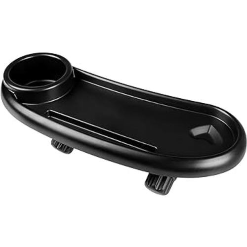 Accmor 3-in-1 Stroller Tray Stroller Cup Holder with Snack Tray, Universal Stroller Tray for Snacks On The Go, Stroller Snack Tray Accessory Fits Uppababy, Nuna, Doona Strollers Max 1.8'' Handlebars