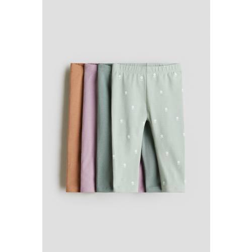4-PACK COTTON JERSEY LEGGINGS