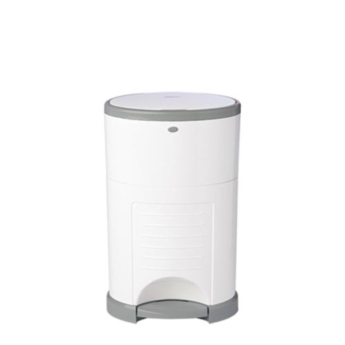 Dekor MINI Hands-Free Diaper Pail | EKO White