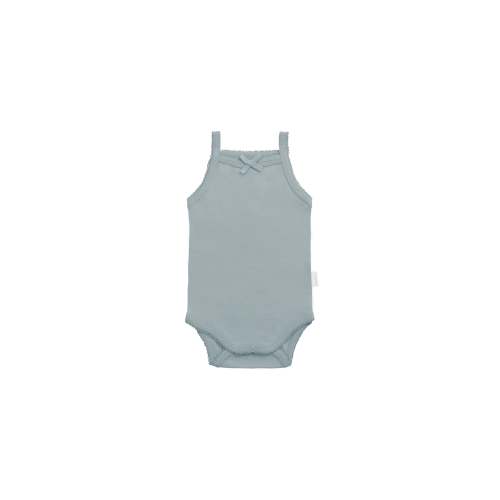 Organic Cotton Bridget Singlet Bodysuit - Pond