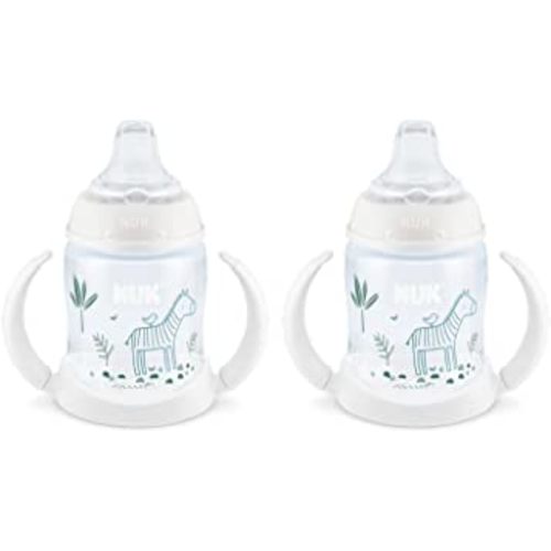 NUK Disney Learner Sippy Cup (5 Ounce (Pack of 2), Woodlands-Zebra)