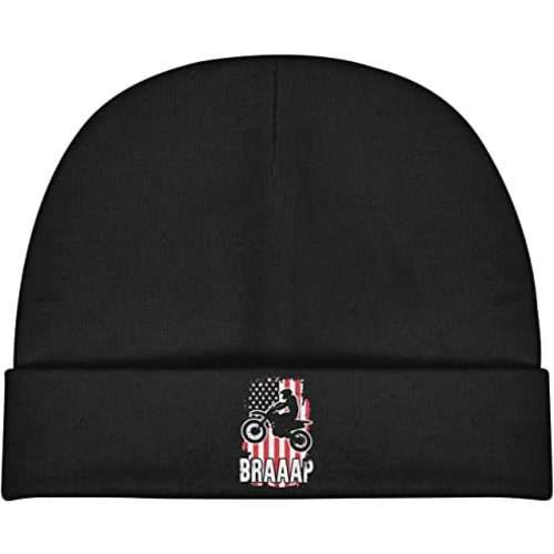 IRON1974 USA Flag Dirtbike Motocross Children's Winter Knitted Hat Baby Beanies Cap Toddler Warm Infant Knit Hats
