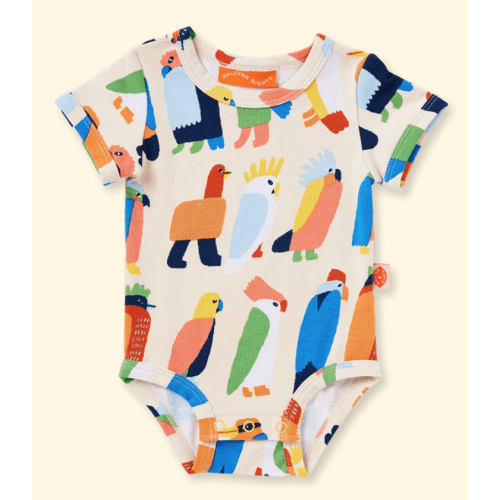 Flamin' Galahs Short Sleeve Bodysuit – Halcyon Nights