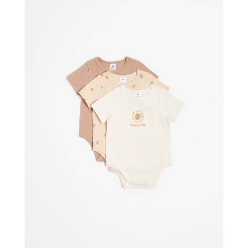 Cotton Bodysuit (3 Pack)