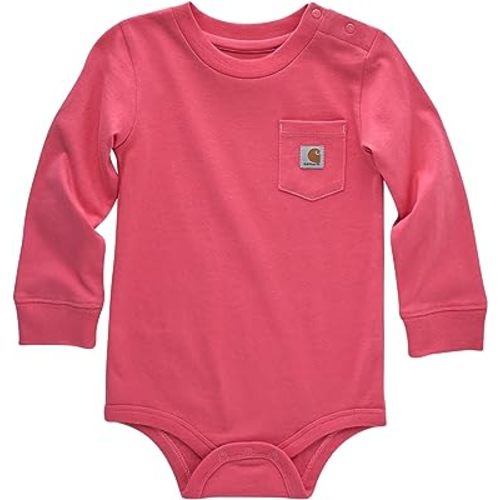 Carhartt Unisex Baby Long-Sleeve Pocket Bodysuit