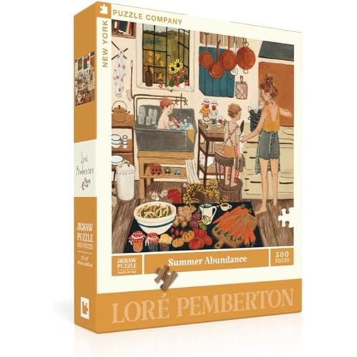 New York Puzzle Company - Loré Pemberton Summer Abundance - 500 Piece Jigsaw Puzzle for Family Game Nights by Loré Pemberton