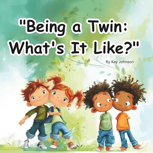 Being a Twin: What's It Like?: Twin Bond Storybook, Being a Twin Picture Story Book, 8.5 X 8.5 Paperback, 28 Pages Paperback – Large Print, July 11, 2025