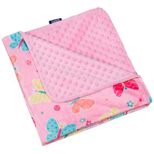 Wildkin Kids Plush Throw Blanket For Toddlers, Super Soft For Daycare And Travel (butterfly Garden)