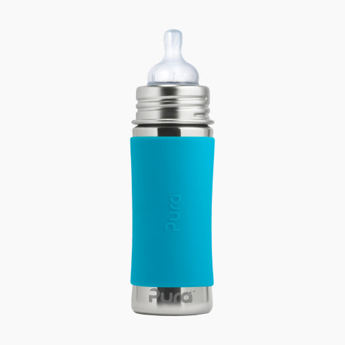 Pura Infant Stainless Steel Bottle - Aqua, 9oz