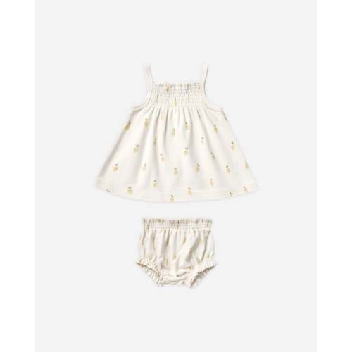Smocked Tank + Bloomer Set || Lemons