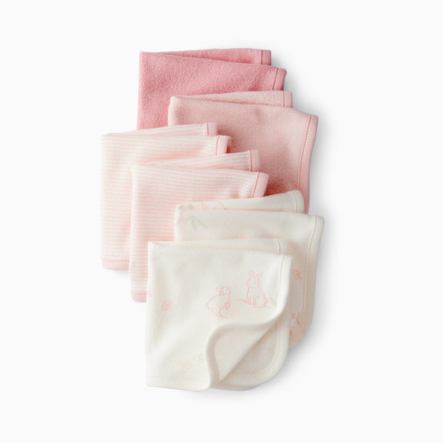 Carter's 6-Pack Organic Cotton Washcloths - Bunny Pink
