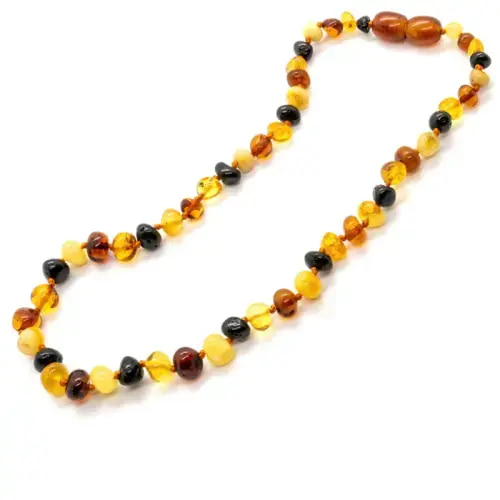 Polished Amber Teething Necklace Raw Amber Necklace Baltic Essentials