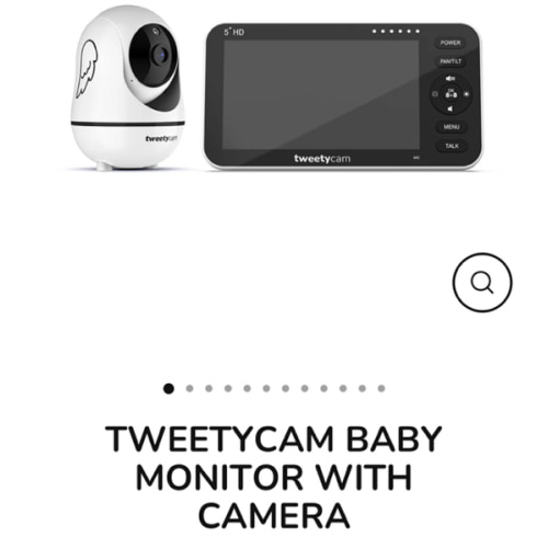 Tweetycam Baby monitor with camera