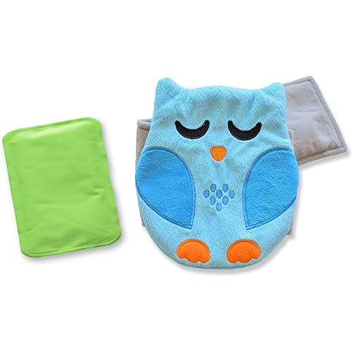 Baby Colic, Gas and Upset Stomach Relief, Baby Heated Tummy Wrap for Newborns - Belly Hugger - Infant Swaddling Belly Belt, Heating Pad with Soothing Warmth for Fussy Infants (Blue)