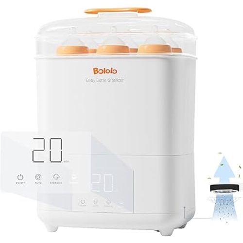Baby Bottle Sterilizer and Dryer, Comprehensive Electric Steam Bottle Sanitizer for Baby Stuffs & Breast Pump Accessories