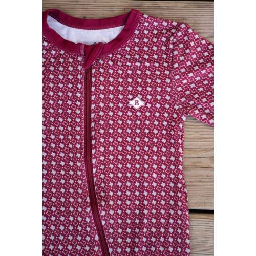 Baby Zip Up - Texas - Maroon & Grey – BURLEBO