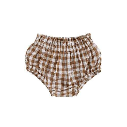 Juaugusep Newborn Baby Girl Summer Plaid Shorts Frill Ruffled Elastic Waist Triangle Loose Bloomers