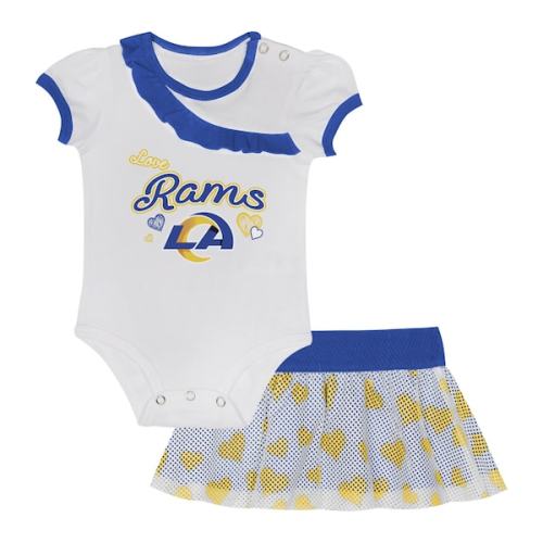 Los Angeles Rams Newborn & Infant Love My Team Bodysuit & Skirt Set